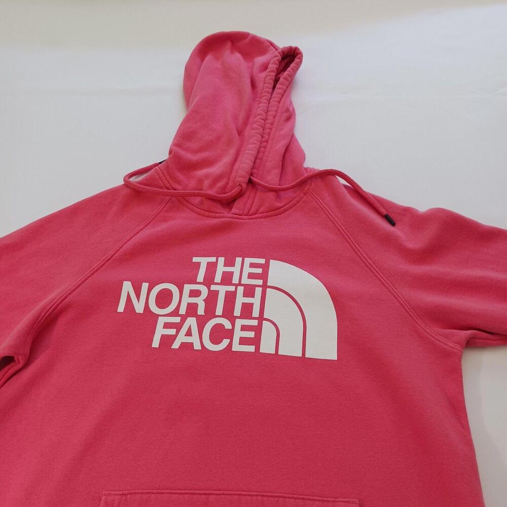 The North Face Women's Pink Cotton Blend Pullover Drawstring Hoodie Sweatshirt M - Picture 11 of 16